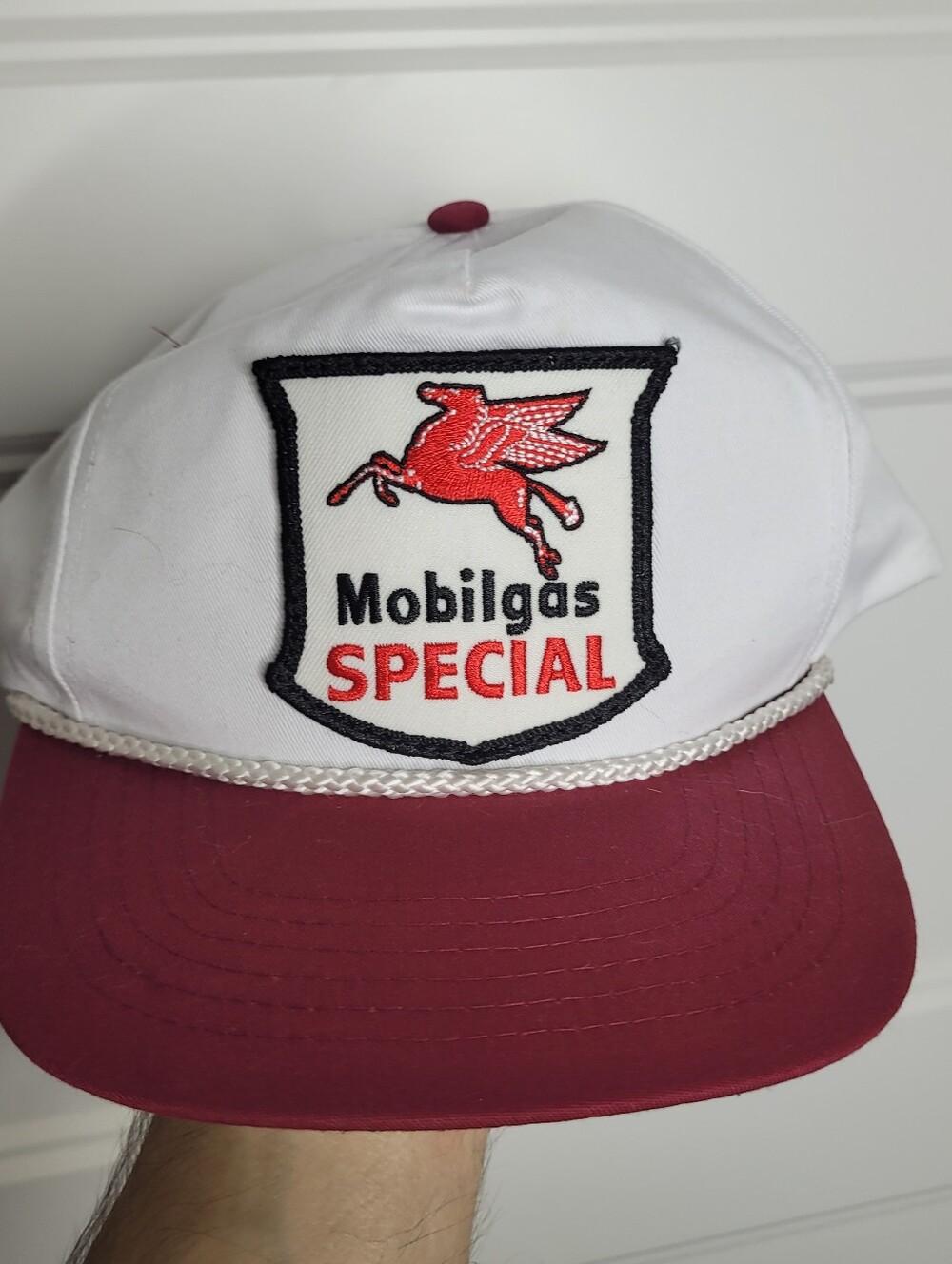 Vintage Cobra Caps Mobile Gas Snapback Hat